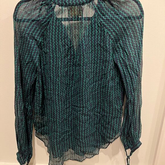 NWT Anthropologie Sheer peasant top size xsmall - Picture 3 of 3